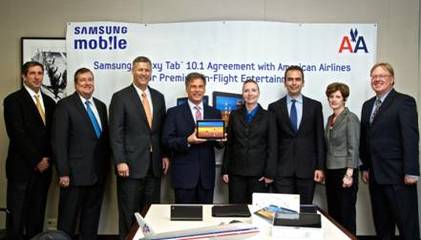 三星移動與美國航空達成戰略合作，開啟機上移動設備銷售新篇章